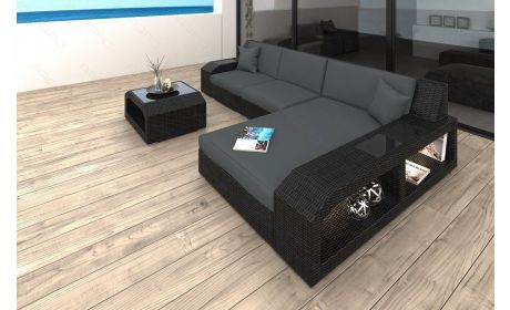 Rattan Sofa Matera L – Grau