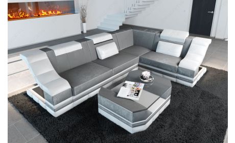 Mini Ecksofa Bianchi mit Stoffbezug