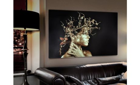 Wandbild Mujer Dorada – Eleganz für Ihr Zuhause