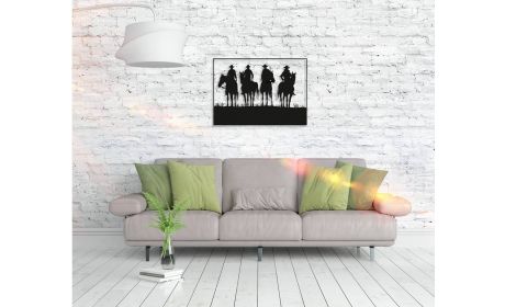 Metall Wandbild "Cowboy" – Wilde Wandkunst