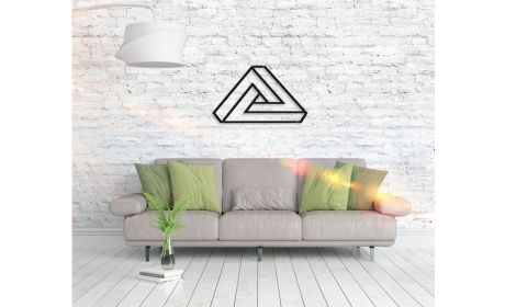 Metall Wandbild "Triangollo" Modern