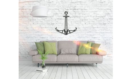 Metall Wandbild "Anker" – Nautische Wandkunst