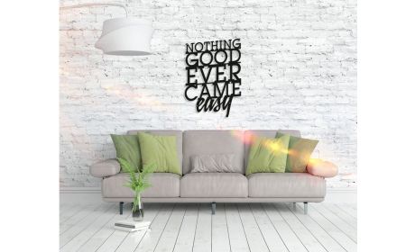 Metall Wandbild "Nothing Good" – Coole Wandkunst