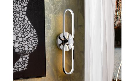 Wandlampe Colette – Chrom Design