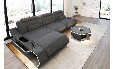 Ecksofa Toscano L-Form Stoff