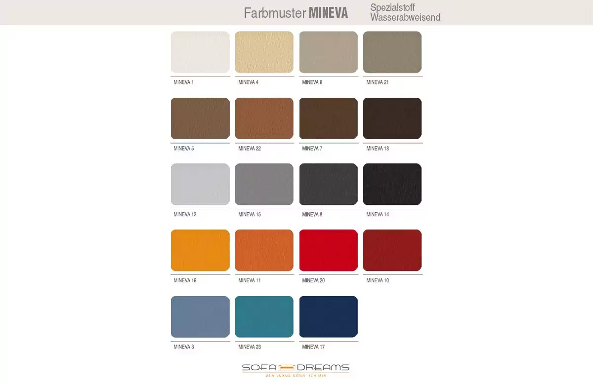 Kostenlose Materialprobe Mikrofaser Mineva