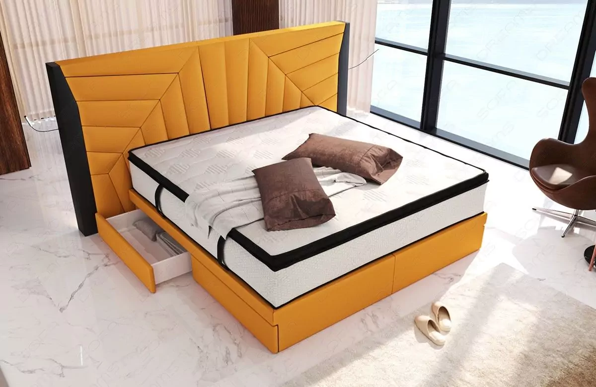 Boxspringbett Monaco Stoffbezug