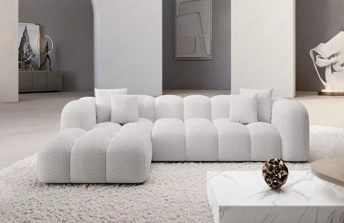 Ecksofa Formentera L-Form Bouclé