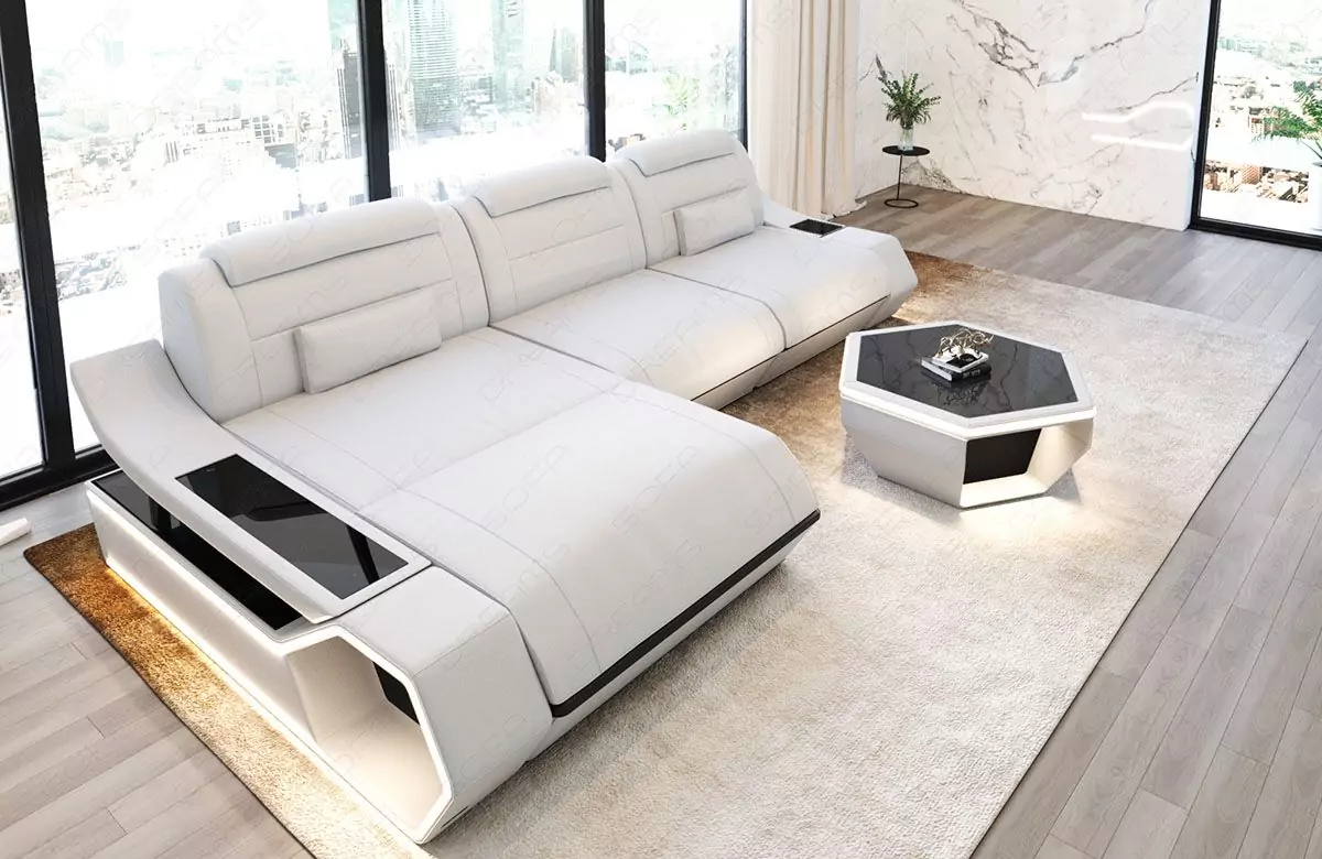 Leder Ecksofa Toscano