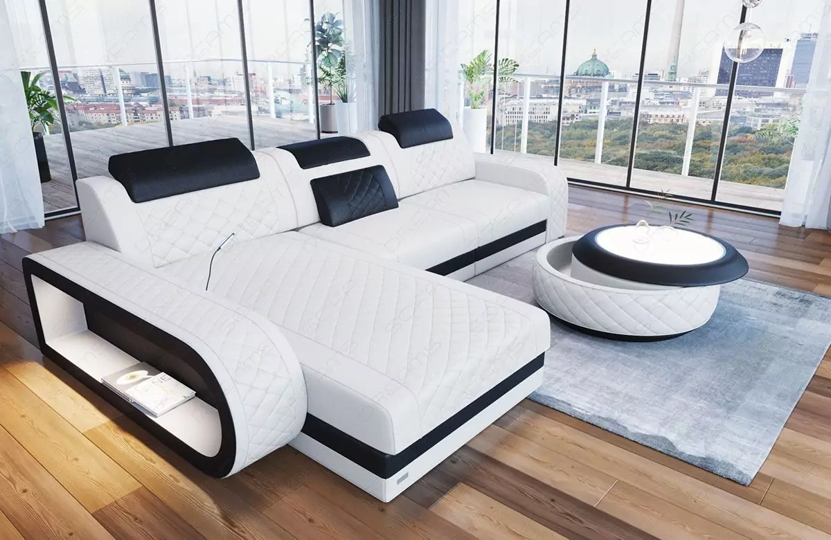 Berlin Leder Ecksofa
