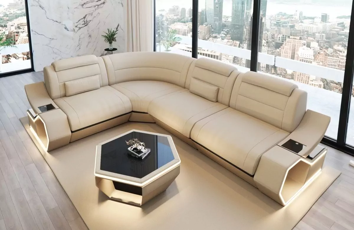 Ecksofa Pescara L-Form – Stoff, Stil und Komfort