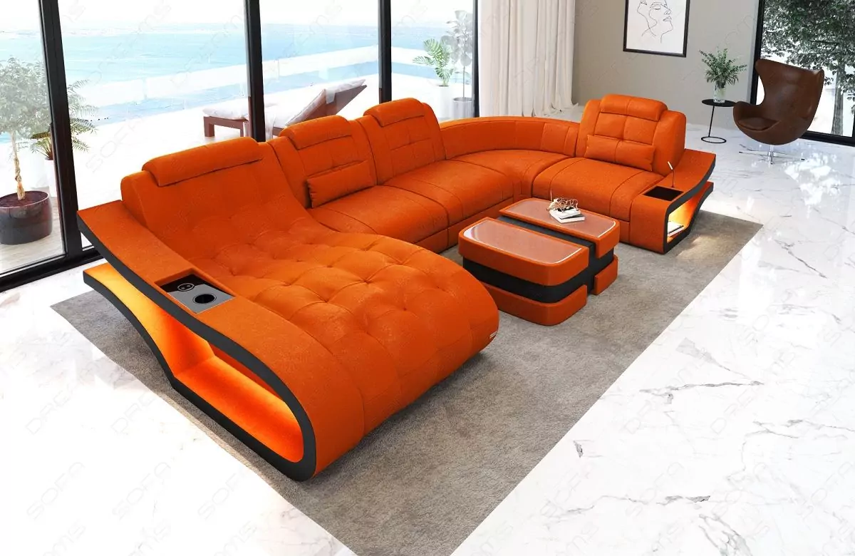 Stoff Wohnlandschaft Elegante