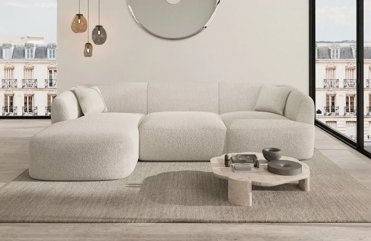 Ecksofa Tabarca Bouclé L-kurz