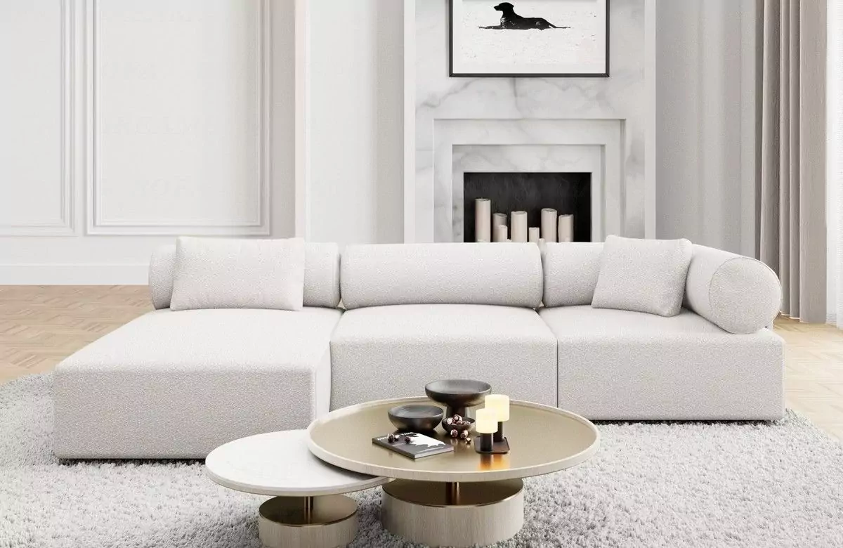 Bouclé Ecksofa Laguardia