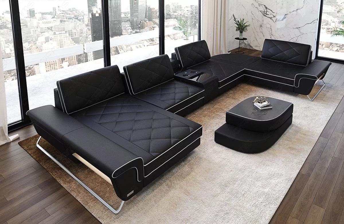 Wohnlandschaft Bari Leder