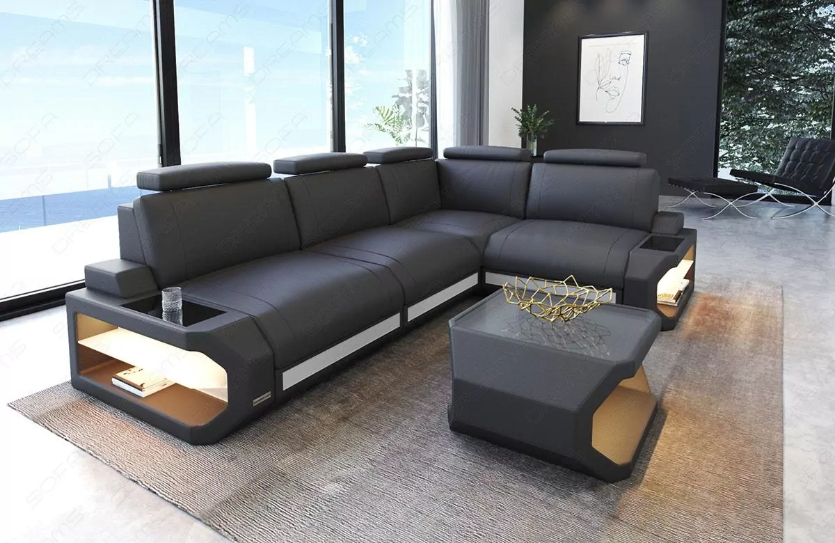 Ecksofa Siena Leder