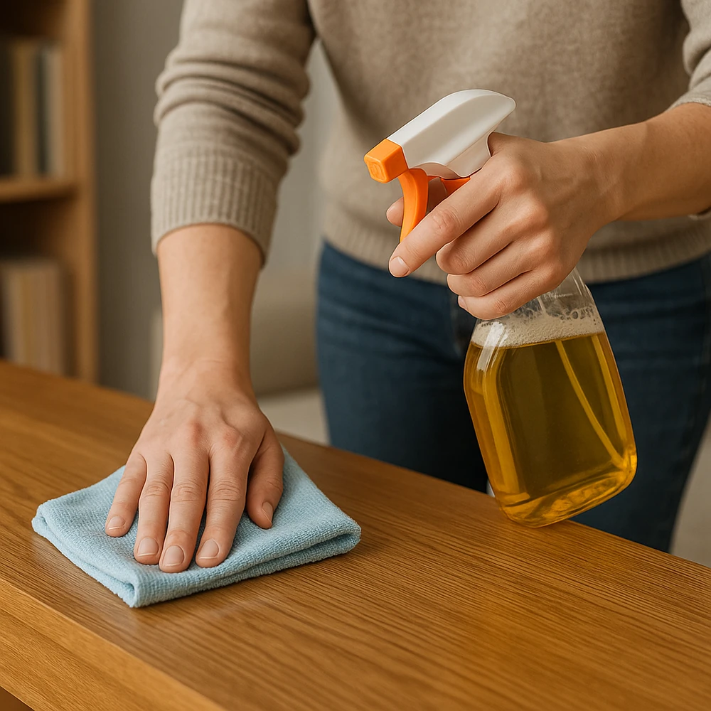 Das Holz von Möbeln pflegen